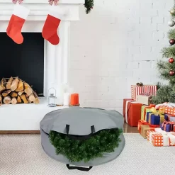 Outlet Kirklands Home Wreath Storage Bag, 30 in. Gray