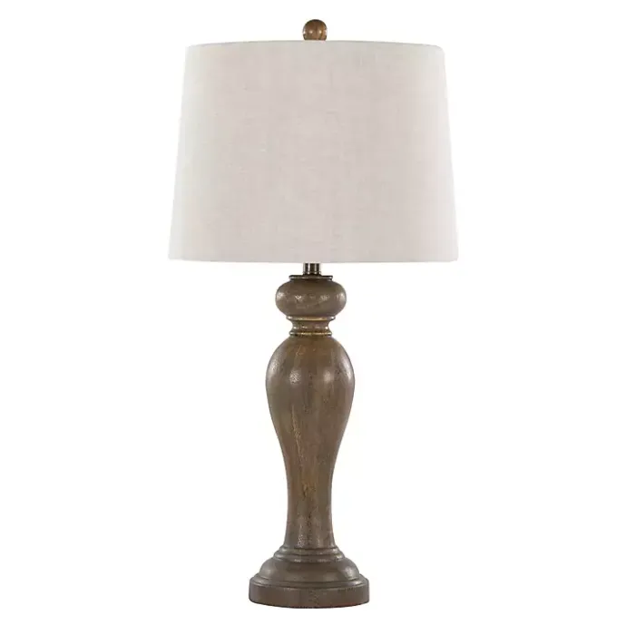 Sale Kirklands Home Gray-Brown Spindle Table Lamps, Set of 2 Tan