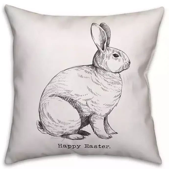 Clearance Kirklands Home Grayscale Happy Easter Pillow