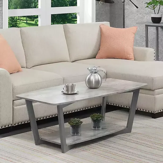 Sale Kirklands Home stone Joanne Coffee Table Gray