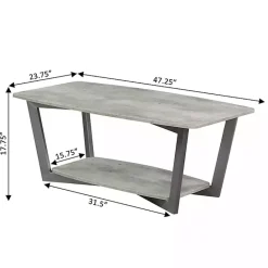 Sale Kirklands Home stone Joanne Coffee Table Gray