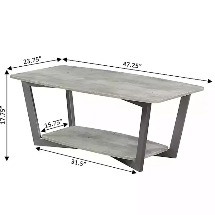 Sale Kirklands Home stone Joanne Coffee Table Gray