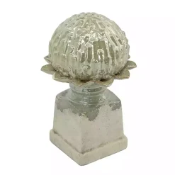 Online Kirklands Home wash Artichoke Stoneware Statue Gray
