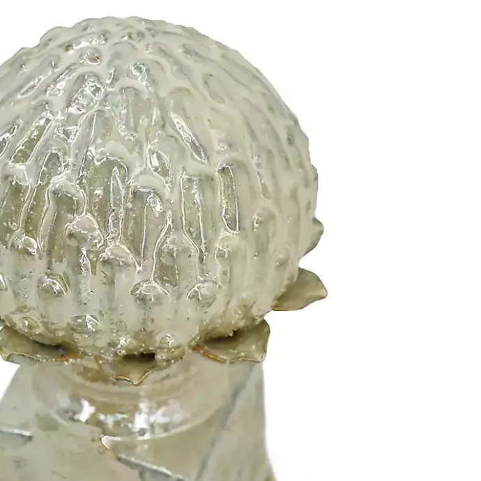 Online Kirklands Home wash Artichoke Stoneware Statue Gray