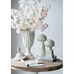 Online Kirklands Home wash Artichoke Stoneware Statue Gray