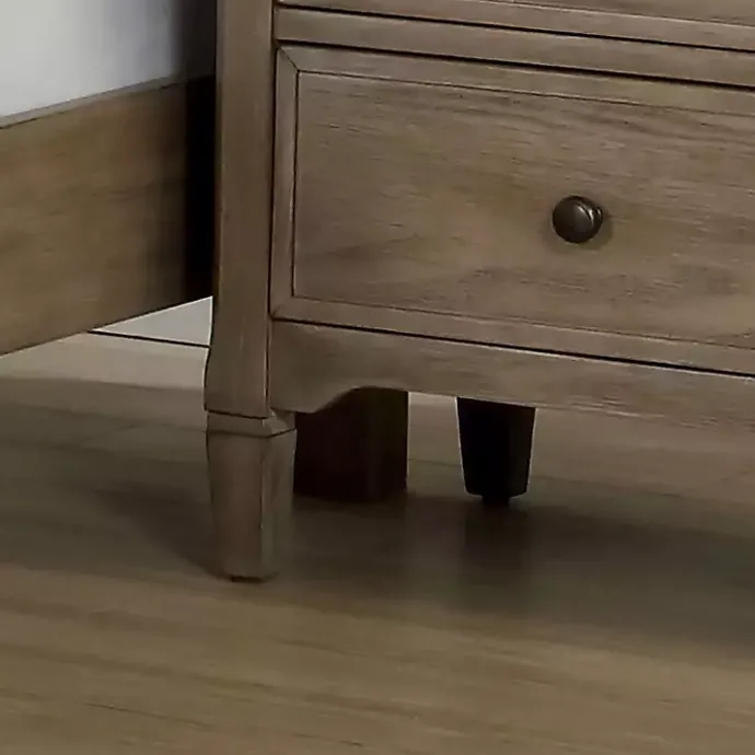 Sale Kirklands Home Graywash Wood 2-Drawer Lyla Nightstand Brown