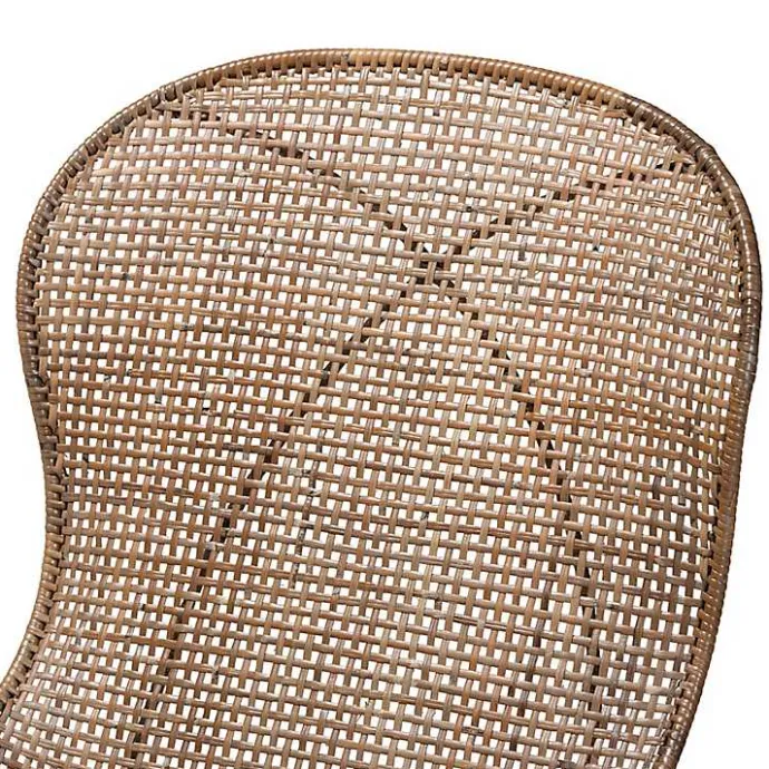 Sale Kirklands Home Graywashed Rattan Dining Chairs, Set of 2 Brown