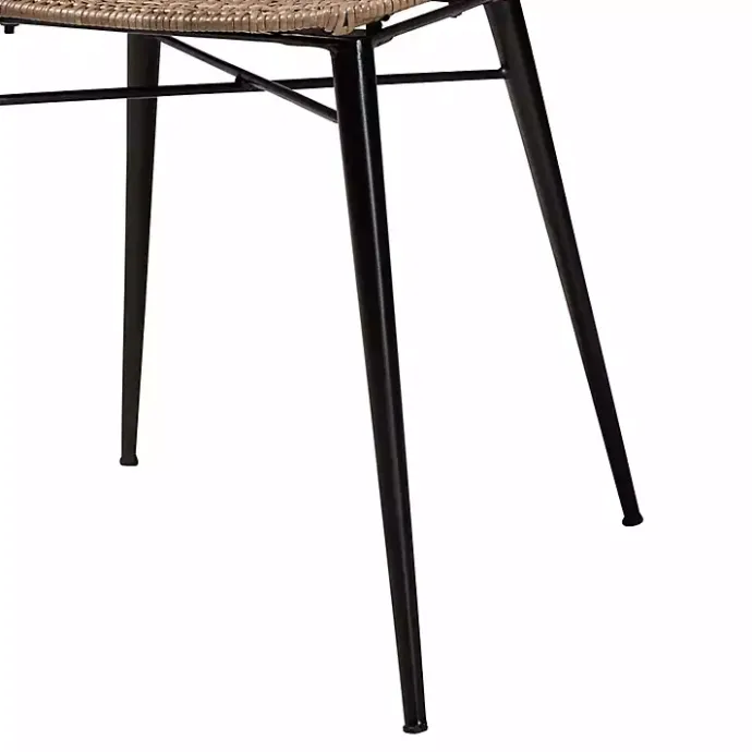 Sale Kirklands Home Graywashed Rattan Dining Chairs, Set of 2 Brown