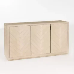 Online Kirklands Home Graywashed Wood Herringbone Sideboard