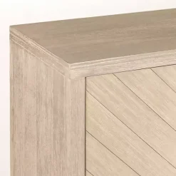 Online Kirklands Home Graywashed Wood Herringbone Sideboard