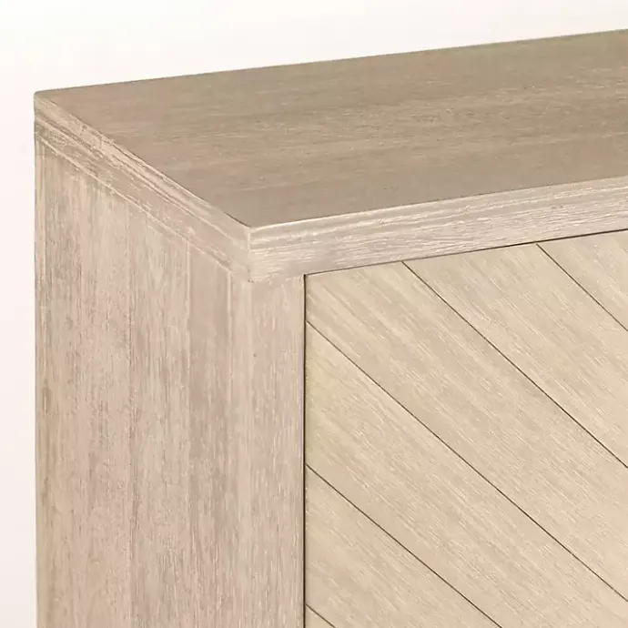 Online Kirklands Home Graywashed Wood Herringbone Sideboard