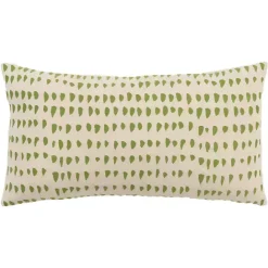 Discount Kirklands Home Green and Natural Animal Patterned Lumbar Pillow
