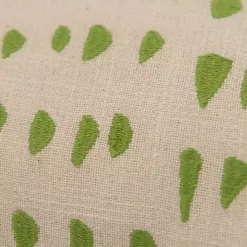 Discount Kirklands Home Green and Natural Animal Patterned Lumbar Pillow