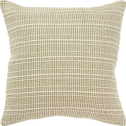 Sale Kirklands Home and Natural Sea Striped Pillow Green