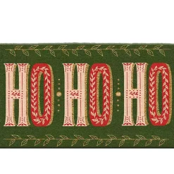 Sale Kirklands Home Green and Pink Ho Ho Ho Doormat