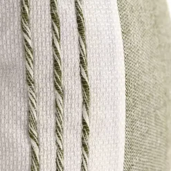 Hot Kirklands Home Green and White Block Loop Throw Pillow