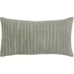 Hot Kirklands Home Asymmetrical Stripe Lumbar Pillow Green
