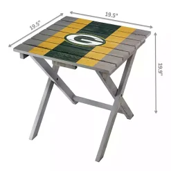 Discount Kirklands Home Green Bay Packers Folding Outdoor Table Brown