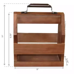 Clearance Kirklands Home Green Bay Packers Wooden Condiment Caddy Brown