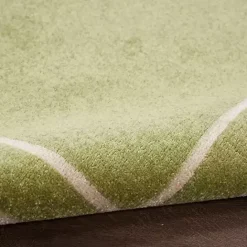 Best Kirklands Home Green Bordered Indoor/Outdoor Area Rug, 5x7