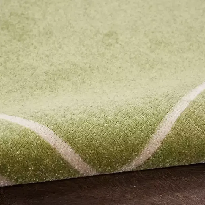 Best Kirklands Home Green Bordered Indoor/Outdoor Area Rug, 5x7