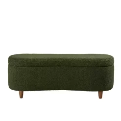 Discount Kirklands Home Boucle Flip-Top Storage Bench Green