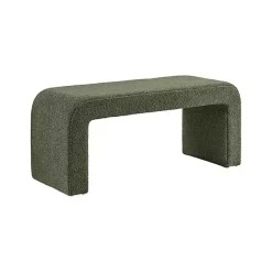 New Kirklands Home Boucle Waterfall Bench Green