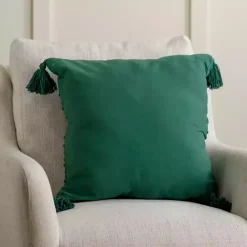 Best Kirklands Home Chenille Swiss Dot Pillow, 22 in. Green