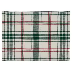 Sale Kirklands Home Green Classic Plaid Placemats, Set of 4