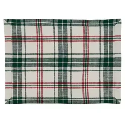 Sale Kirklands Home Green Classic Plaid Placemats, Set of 4