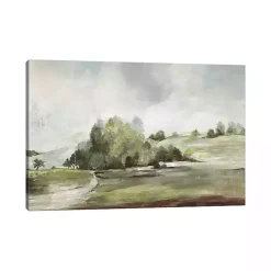 Best Kirklands Home Green Country Rood Canvas Art Print