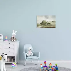 Best Kirklands Home Green Country Rood Canvas Art Print