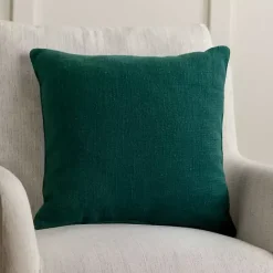 Hot Kirklands Home Cross Stitch Trees Christmas Pillow Green