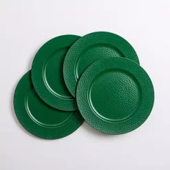Outlet Kirklands Home Dotted Chargers, Set of 4 Green