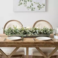 Clearance Kirklands Home Green Eucalyptus Galvanized Centerpiece