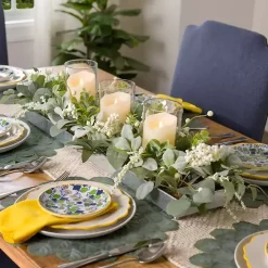 Clearance Kirklands Home Green Eucalyptus Galvanized Centerpiece