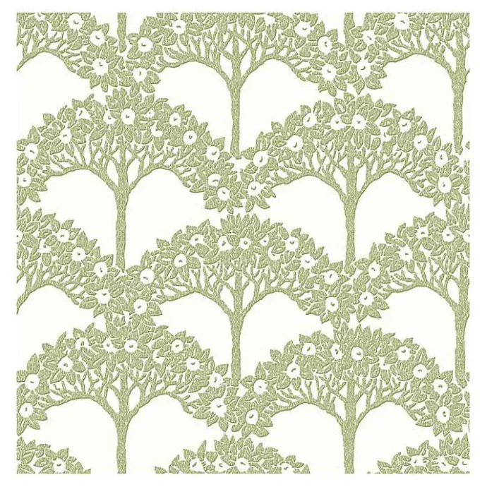 Discount Kirklands Home Green Flowering Trees Peel & Stick Wallpaper