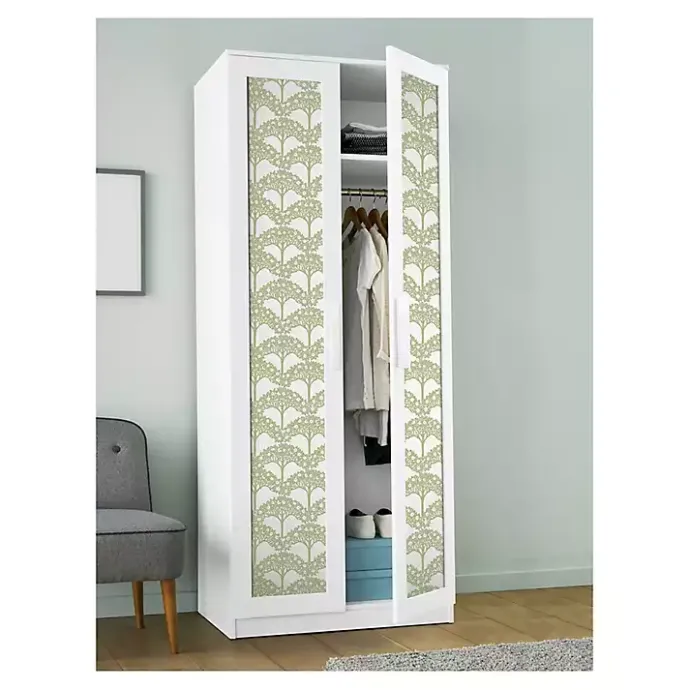 Discount Kirklands Home Green Flowering Trees Peel & Stick Wallpaper