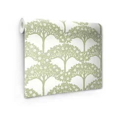 Discount Kirklands Home Green Flowering Trees Peel & Stick Wallpaper