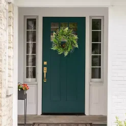 Sale Kirklands Home Foliage Bird Nest Wreath Green