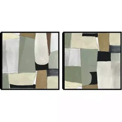 Best Kirklands Home Green Forms Framed Canvas Art Prints, Set of 2