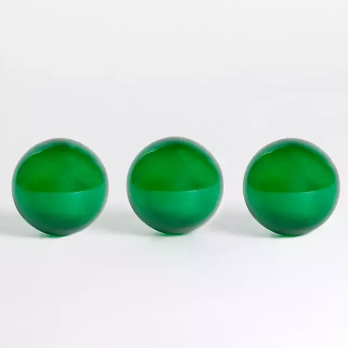 Online Kirklands Home Glass Orbs, Set of 3 Green