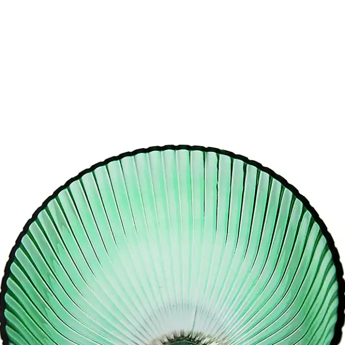 Best Kirklands Home Glass Vase with Gold Pedestal Base, 16 in. Green