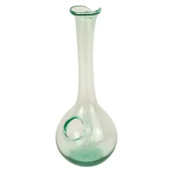 Clearance Kirklands Home Glass Wine Decanter with Ice Pocket Green
