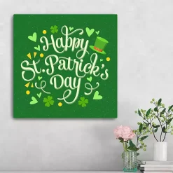 Sale Kirklands Home Happy St. Patrick's Day Canvas Art Print Green