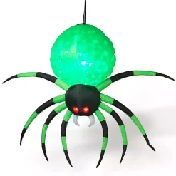 Kirklands Home Inflatable Disco Light Spider Green