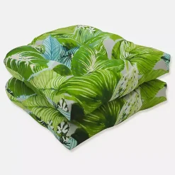 Best Kirklands Home Jungle Outdoor Seat Cushions, Set of 2 Green