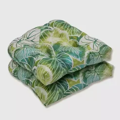 Sale Kirklands Home Green Lagoon Outdoor Chair Cushions, Set of 2