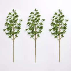 Sale Kirklands Home Leaves Stems, Set of 3 Green