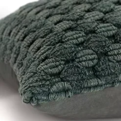 Clearance Kirklands Home Looped Cotton Throw Pillow Green